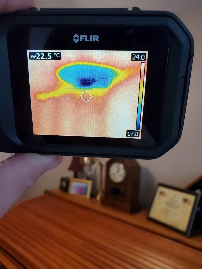 Thermal imaging inspection for water damage in New Brighton
